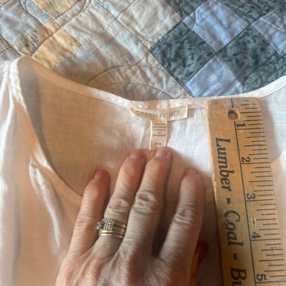 Eileen Fisher White linen Tunic - Picture 3 of 3